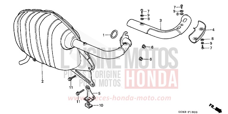 ABGAS-SCHALLDAEMPFER von SCV 100 Lead CASTLE GRAY METALLIC (NH174) von 1990